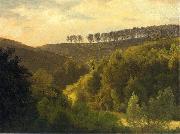 Albert Bierstadt Sunrise over Forest and Grove Sweden oil painting artist